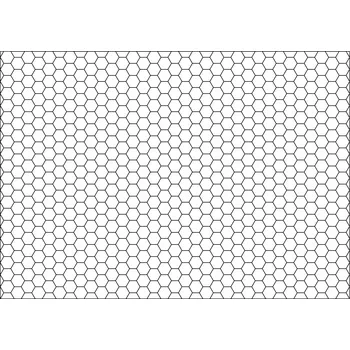 Pískohraní s.r.o. Šablona Rastr - šestiúhelník Velikost: 300 x 300 mm