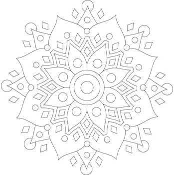 Pískohraní s.r.o. Šablona Mandala 0530 Velikost: 420 x 420 mm