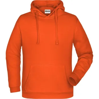 Pánská mikina Daiber Pánská mikina s kapucí Basic Hoody JN796 Barva: Oranžová, Velikost: M