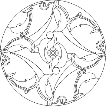 Pískohraní s.r.o. Šablona Mandala 0422 Velikost: 300 x 300 mm