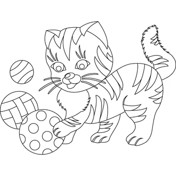 Pískohraní s.r.o. Šablona Kočička Velikost: 420 x 594 mm