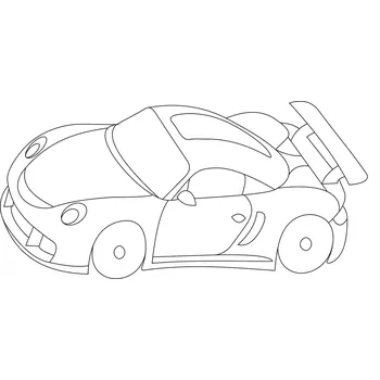 Pískohraní s.r.o. Šablona Závodní autíčko Velikost: 420 x 594 mm