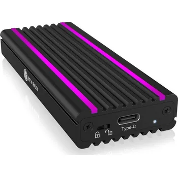 Interní pevný disk Externí box ICY BOX IB-1824ML-C31 USB Type-C Enclosure for M.2 NVMe SSD – RGB