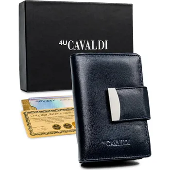 Vertikální dámská kožená peněženka Barva: námořnictvo