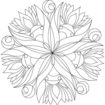 Pískohraní s.r.o. Šablona Mandala 0417 Velikost: 420 x 420 mm