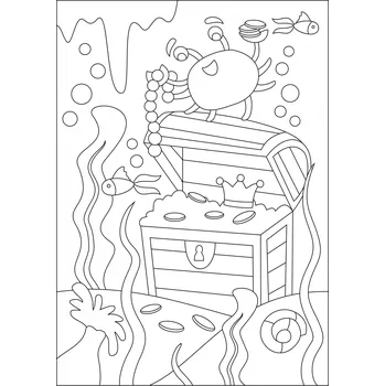 Pískohraní s.r.o. Šablona Poklad v moři Velikost: 420 x 594 mm