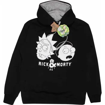 Pánská mikina Pánská mikina Rick and Morty: Pair (2XL) černá bavlna polyester