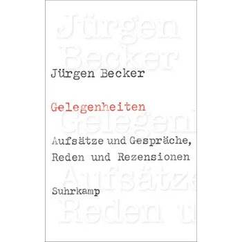 Gelegenheiten - Becker, Jürgen