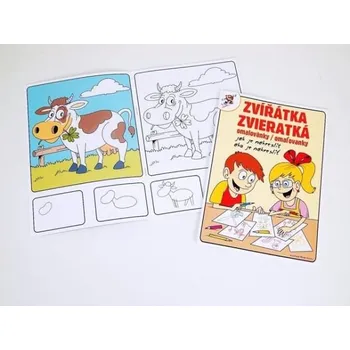 omalovánky Omalovánky A5 Zvířátka , jak nakreslit 2313-5