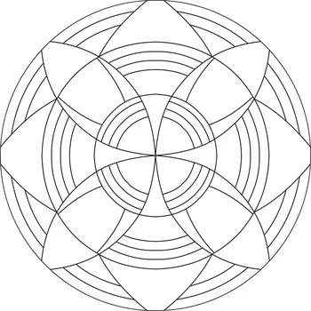 Pískohraní s.r.o. Šablona Mandala 0431 Velikost: 210 x 210 mm