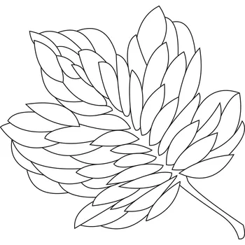 Pískohraní s.r.o. Šablona Javorový list Velikost: 300 x 300 mm