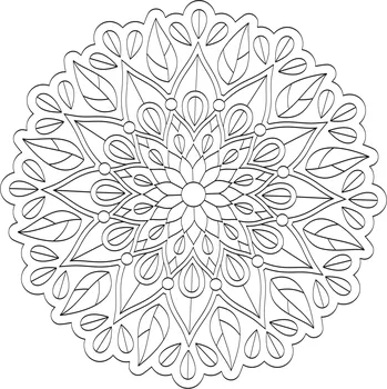 Pískohraní s.r.o. Šablona Mandala 0538 Velikost: 210 x 210 mm