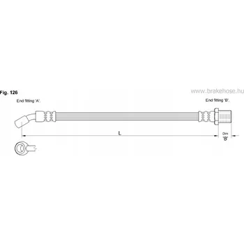 Brzdová hadice Brzdová hadice FT0077 SUZUKI přední/zadní náprava