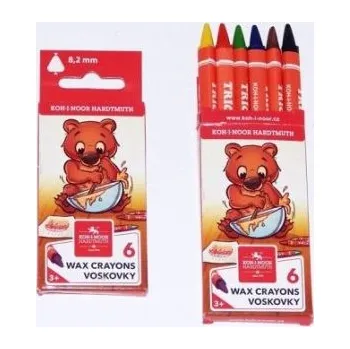 KOH-I-NOOR voskovky trojhranné tenké 8271/6