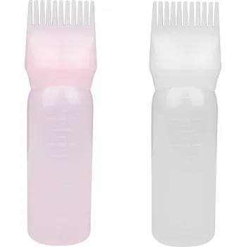 Lahvička s hřebínkem pro nanášení směsi barev