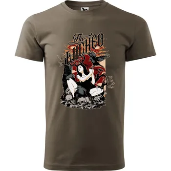 Pánské tričko DOBRÝ TRIKO Pánské tričko s potiskem Wicked Velikost: XL, Barva: Army