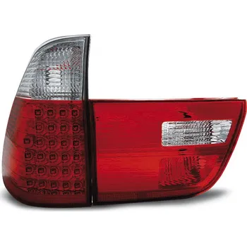 Zadní světlomet TUNING-TEC Zadní světla BMW X5 E53 99-03 - červené/krystal
