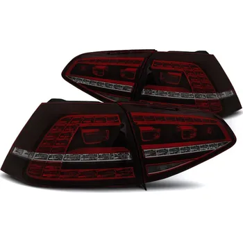 Zadní světlomet TUNING-TEC Zadní světla VW Golf VII 13-17 HTB - červené/kouřové LED GTI LOOK SEQ