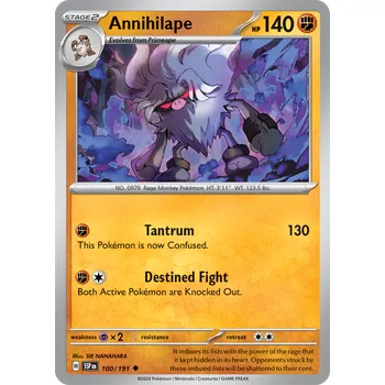 Karetní hra Annihilape 100/191 - Surging Sparks Typ karty: Non-Holo