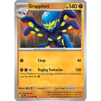 Karetní hra Grapploct 113/191 - Surging Sparks Typ karty: Reverse Holo