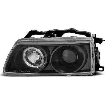 Přední světlomet TUNING-TEC Přední světla Honda CRX 90-92 Angel Eyes - černé