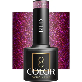 Lak na nehty OCHO NAILS Hybridní lak červený 209 -5 g