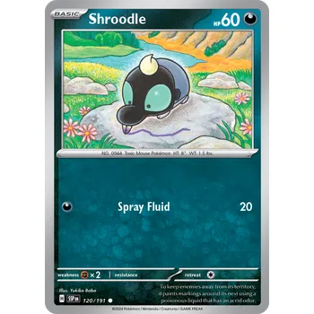 Karetní hra Shroodel 120/191 - Surging Sparks Typ karty: Non-Holo