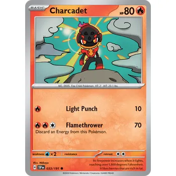 Karetní hra Charcadet 033/191 - Surging Sparks Typ karty: Non-Holo