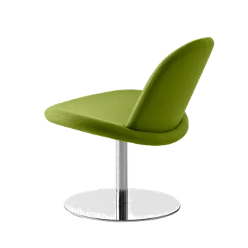 Křeslo Orlando, Čalounění Valencia 265 Orange, podnože bílá