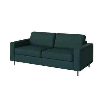 Pohovka Scandinavia s postelí, Čalounění Baize grey, Podnož 13 cm, dub olejovaný