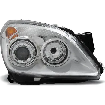 Přední světlomet TUNING-TEC Přední světla Opel Astra H 04-09 Angel Eyes - chrom