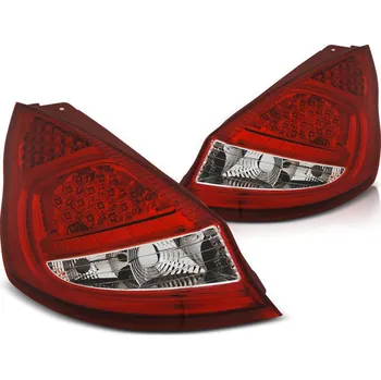 Zadní světlomet TUNING-TEC Zadní světla Ford Fiesta MK7 08-12 HTB červené/bílé LED