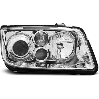 Přední světlomet TUNING-TEC Přední světla VW Bora 98-05 Angel Eyes - chrom