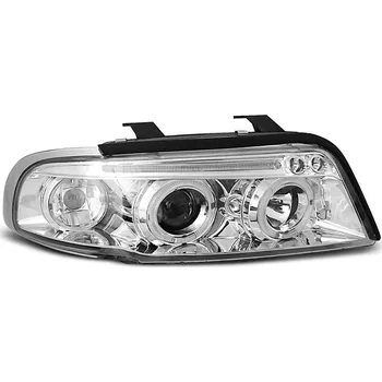 Přední světlomet TUNING-TEC Přední světla Audi A4 95-98 Angel Eyes - chrom + pásek