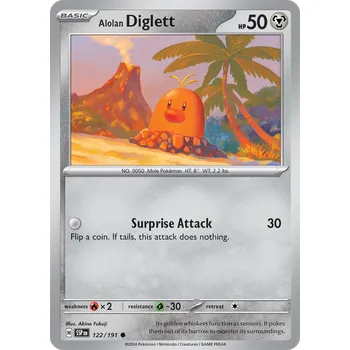 Karetní hra Diglet 122/191 - Surging Sparks Typ karty: Reverse Holo
