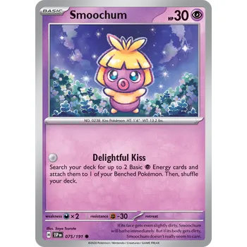 Karetní hra Smoochum 075/191 - Surging Sparks Typ karty: Reverse Holo