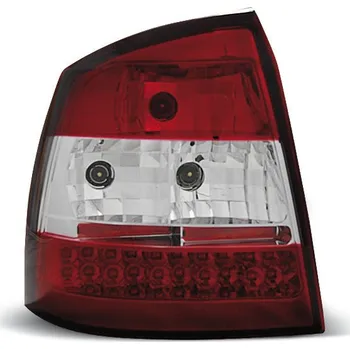 Zadní světlomet TUNING-TEC Zadní světla Opel Astra G 3/5dv. 98-04 - krystal/červené LED