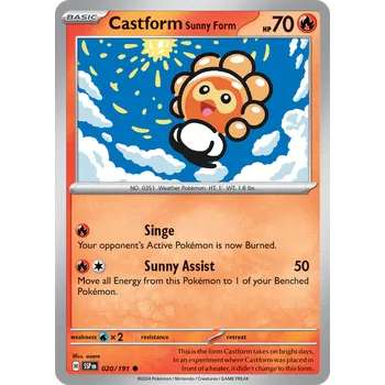 Karetní hra Cast Form Sunny Form 020/191 - Surging Sparks Typ karty: Reverse Holo