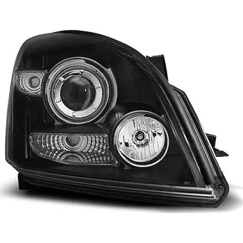 Přední světlomet TUNING-TEC Přední světla Toyota Land Cruiser 120 03-09 Angel Eyes CCFL - černé chrom