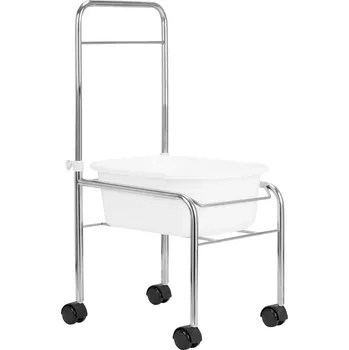 Pedikérské brouzdaliště na kolečkách chromované