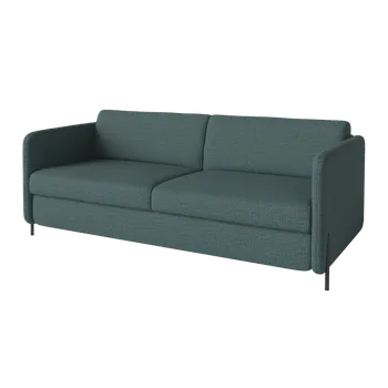 Pohovka Pira, sofa s postelí, Čalounění London dust green, Podnož Černá