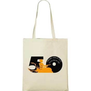 Nákupní taška DOBRÝ TRIKO Bavlněná taška Jsem střelenej 50 let Barva: Natural