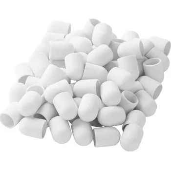 Bruska na nehty Exo brusná čepička 13 mm/150 100 ks. Tvrdá čepička bílá