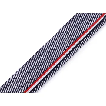 Oboustranný popruh šíře 38 mm Varianta: modrá tmavá