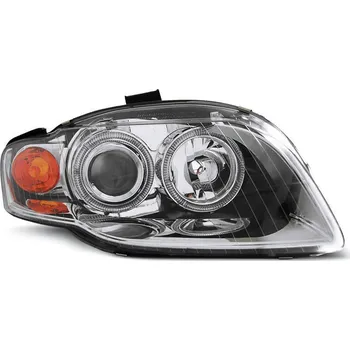 Přední světlomet TUNING-TEC Přední světla Audi A4 B7 04-08 - chrom Angel Eyes