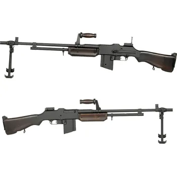 Airsoftová zbraň S&T Replika lehkého kulometu BAR M1918A2 Gen3 - pravé dřevo