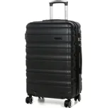 Střední cestovní kufr s expandérem ABS,TSA 60l Worldline 628 černá