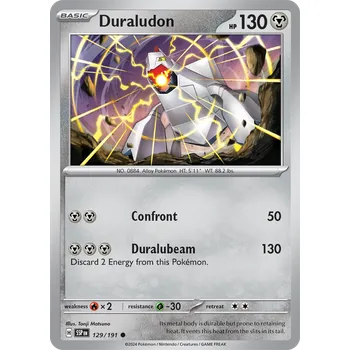 Karetní hra Duraludon 129/191 - Surging Sparks Typ karty: Non-Holo