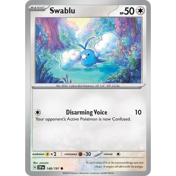 Karetní hra Swablu 148/191 - Surging Sparks Typ karty: Non-Holo