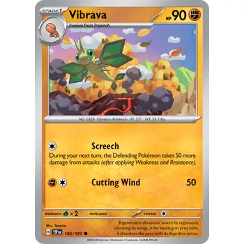 Karetní hra Vibrava 105/191 - Surging Sparks Typ karty: Reverse Holo